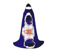 FHIZOAL Cool Man In Outer Space Galaxy Halloween Hooded Cape For Teenagers Witch Vampires Grim Reaper Costume Themed Parties Comic Con