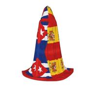 FHIZOAL Cuba And Spain Halloween Hooded Cape For Teenagers Witch Vampires Grim Reaper Costume Themed Parties Comic Con