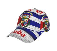 FHIZOAL Cuba Flag with Patria Classic Baseball Cap Dad Hat Adjustable Breathable Vintage Golf Gym Workout Sports Outdoor Black