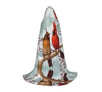 FHIZOAL Cute Birds Halloween Hooded Cape For Teenagers Witch Vampires Grim Reaper Costume Themed Parties Comic Con