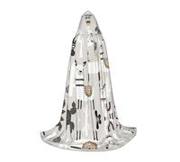 FHIZOAL Cute Giraffe With Colors Sunglasses Funny Halloween Hooded Cape For Teenagers Witch Vampires Grim Reaper Costume Themed Parties Comic Con