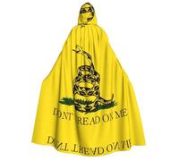 FHIZOAL Dont Tread On Me Adult Hooded Cloak Vampire Witch Cape Halloween Christmas Cosplay Costumes Themed Parties