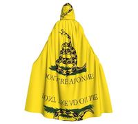FHIZOAL Dont Tread On Me Hooded Cloak Hooded Robe Halloween Christmas Witch Vampires Grim Reaper Costume Cosplay Party