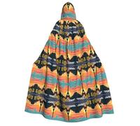 FHIZOAL Eiffel Tower Sunset Scene Art Adult Hooded Cloak Vampire Witch Cape Halloween Christmas Cosplay Costumes Themed Parties