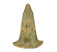 FHIZOAL European Landmarks Illustrate Halloween Hooded Cape For Teenagers Witch Vampires Grim Reaper Costume Themed Parties Comic Con