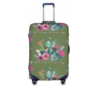 FHIZOAL Exotic Cactus Arrow Pattern Elastic Anti Scratch Suitcase Cover Travel Luggage Protector Dust-Proof for 18-32 Inch Baggage