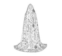 FHIZOAL Flowering Herbs And Herbaceous Plants Halloween Hooded Cape For Teenagers Witch Vampires Grim Reaper Costume Themed Parties Comic Con