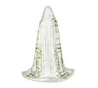 FHIZOAL Foliage And Herbs With Dragonflies Winged Halloween Hooded Cape For Teenagers Witch Vampires Grim Reaper Costume Themed Parties Comic Con