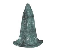 FHIZOAL Formulas Shapes Theory Math Lesson Word Halloween Hooded Cape For Teenagers Witch Vampires Grim Reaper Costume Themed Parties Comic Con