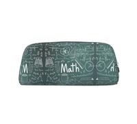 FHIZOAL Formulas Shapes Theory Math Lesson Word Pencil Bag Stand Up Stationery Storage Case Student Office College Cosmetic
