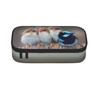 FHIZOAL Four Birds Pencil Case Stationery Storage Pouch Big Capacity Teacher College Work
