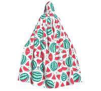 FHIZOAL Fruits Watermelon Adult Hooded Cloak Vampire Witch Cape Halloween Christmas Cosplay Costumes Themed Parties