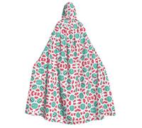 FHIZOAL Fruits Watermelon Adult Hooded Cloak Vampire Witch Cape Halloween Christmas Cosplay Costumes Themed Parties