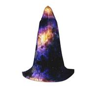 FHIZOAL Galaxy In The Universe Halloween Hooded Cape For Teenagers Witch Vampires Grim Reaper Costume Themed Parties Comic Con