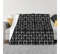 FHIZOAL Halloween Flying Bats Ultra-Soft Micro Fleece Blanket Flannel Blanket Cozy Warm Couch Bed Living Room Bedroom Decor