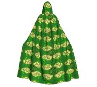 FHIZOAL Happy St. Patrick'S Day Adult Hooded Cloak Vampire Witch Cape Halloween Christmas Cosplay Costumes Themed Parties