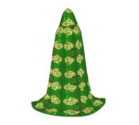 FHIZOAL Happy St. Patrick'S Day Halloween Hooded Cape For Teenagers Witch Vampires Grim Reaper Costume Themed Parties Comic Con