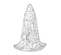 FHIZOAL Instruments Performers Notes And Little Birds Halloween Hooded Cape For Teenagers Witch Vampires Grim Reaper Costume Themed Parties Comic Con