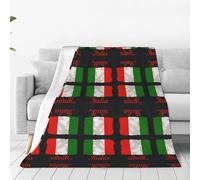 FHIZOAL Italian Flag Ultra-Soft Micro Fleece Blanket Flannel Blanket Skin Friendly Breathable Couch Bed Living Room