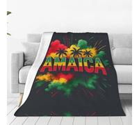 FHIZOAL Jamaica Colorf Ultra-Soft Micro Fleece Blanket Flannel Blanket Skin Friendly Breathable Couch Bed Living Room