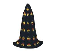FHIZOAL Jamaica Tropic-Standard-Scale-4_00x Halloween Hooded Cape For Teenagers Witch Vampires Grim Reaper Costume Themed Parties Comic Con