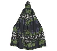 FHIZOAL Lakes Vineyard Hooded Cloak Hooded Robe Halloween Christmas Witch Vampires Grim Reaper Costume Cosplay Party