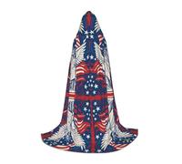 FHIZOAL Liberty Statue With American Halloween Hooded Cape For Teenagers Witch Vampires Grim Reaper Costume Themed Parties Comic Con
