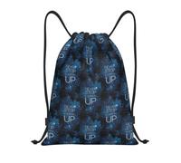 FHIZOAL Looking Up Drawstring Bags Waterproof Sports String Backpacks Lightweight Yoga Training Swimming Travel