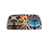 FHIZOAL Magic Electric Guitar Music Pencil Bag Stand Up Stationery Storage Case Student Office College Cosmetic