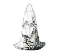 FHIZOAL Mountain And Pine Tree Halloween Hooded Cape For Teenagers Witch Vampires Grim Reaper Costume Themed Parties Comic Con