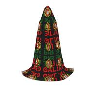 FHIZOAL Portugal Flag Halloween Hooded Cape For Teenagers Witch Vampires Grim Reaper Costume Themed Parties Comic Con