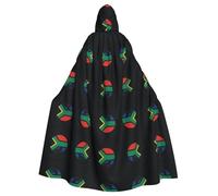 FHIZOAL South Africa Flag Hooded Cloak Hooded Robe Halloween Christmas Witch Vampires Grim Reaper Costume Cosplay Party