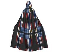 FHIZOAL United States And Philippines Adult Hooded Cloak Vampire Witch Cape Halloween Christmas Cosplay Costumes Themed Parties