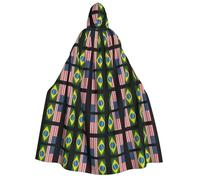 FHIZOAL United States Brazil Adult Hooded Cloak Vampire Witch Cape Halloween Christmas Cosplay Costumes Themed Parties