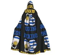 FHIZOAL Uruguay Fight Adult Hooded Cloak Vampire Witch Cape Halloween Christmas Cosplay Costumes Themed Parties