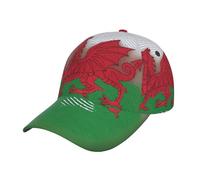 FHIZOAL Welsh Dragon Classic Baseball Cap Dad Hat Adjustable Breathable Vintage Golf Gym Workout Sports Outdoor Black
