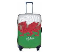FHIZOAL Welsh Dragon Elastic Anti Scratch Suitcase Cover Travel Luggage Protector Dust-Proof for 18-32 Inch Baggage