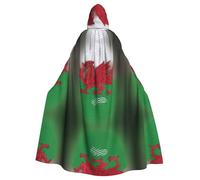 FHIZOAL Welsh Dragon Hooded Cloak Hooded Robe Halloween Christmas Witch Vampires Grim Reaper Costume Cosplay Party