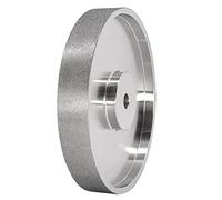 Fhjsyeirly CBN Grinding Wheel, 6Inch Dia x 1Inch Wide, with 1/2Inch Arbor, Diamond Grinding Wheel for Sharpening HSS, 240 Grit