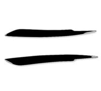 fhjwqronte 2Pcs Gloss Black Car Front Headlights Eyebrow Eyelids Trim Cover Modification Auto Accessories, for A4 B7 S4 2006 2007 Automotive Headlamp Decal Lamp Brow Car Lamp Upper for Edge Trim