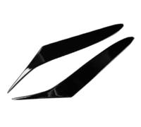 fhjwqronte 2Pcs Gloss Black Headlight Eyebrow Eyelids Cover Trim, for Mazda Rx8, for Coupe 2004-2008 Car Stickers Body Kits Tuning Automotive Headlamp Decal Front Lamp Brow Car Lamp Upper for