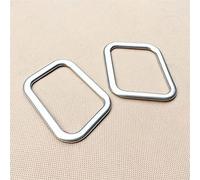 fhjwqronte Air Condition Outlet Vent Frame Cover Trim Accessories, for Toyota, Highlander Kluger 2014-2018 ABS Matte Carbon Fibre Front Small Auto Cabin Panel Accent Strip(Matte)