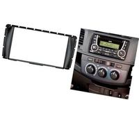 fhjwqronte Radio Stereo Panel Double 2 Din, for Hilux, fortune 2011-2015 Fascia DVD Dash Install Mount Trim Kit Face Plate Frame Auto Audio Display Bezel(BLACK 178x100mm)