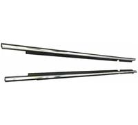 fhjwqronte Roof Seam Protector Car Door Edge Protector Window Glass Sealed Strip, for Toyota for Highlander Xu40 Kluger 2012-2014(Black Plating Front 2pcs)