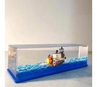 Fhlprte Fluid Drift Model Ship,Fluid Drift Bottle,Acrylic Cruise Ship Fluid Model, Never Sinks Pirate Ship,Great Stress Relief and Gifts for Home Birthday Gift & Office Home Decoration (Style 5)