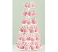 Fhmidic 6 Tier Cupcake Stand, Transparent Cake Stand, Acrylic Cake Stand, 6-Tier Cupcake Holder, Dessert Pastry Tower, Muffin Stand for Weddings, Birthdays, Theme Party, Baby Shower