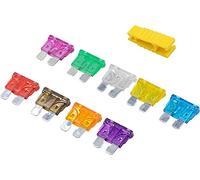 FHMKJORHP 120pcs Medium Mini Auto Car Fuses 2A/3A/5A/7.5A/10A/15A/20A/25A/30A/35A Amp with Storage Case Assortment Blade Fuse Set Kit