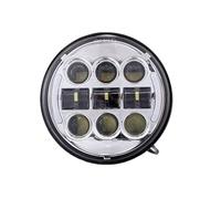 FHNGUD Motorbike Headlight Cover 5-3/4 5.75 Inch Motorcycle Headlight With Beam For Dyna Street Bob Super Wide Glide 883