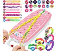 FHNSEL Friendship Bracelet Making kit,Arts and Crafts for Kids Ages 6-12,DIY,Birthday Gifts,Toys for Girls Ages 6 7 8 9 10 11 12 Year Old Kids Travel Activity Set
