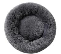 Fhodigogo Cat Bed Dog Bed Non Slip Bottom Plush Round Sofa Self Bed Fluffy Cozy for Puppies Kittens Indoor Pets for 3KG